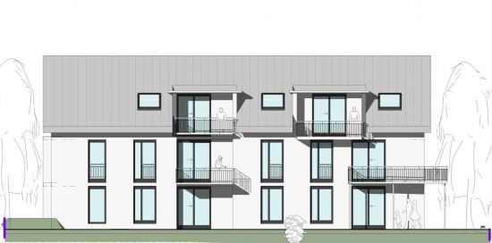 Haus B - Ansicht Süd/West