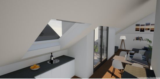 Neubauprojekt Oberdorfstraße - Haus A - Visualisierung Innenraum DG