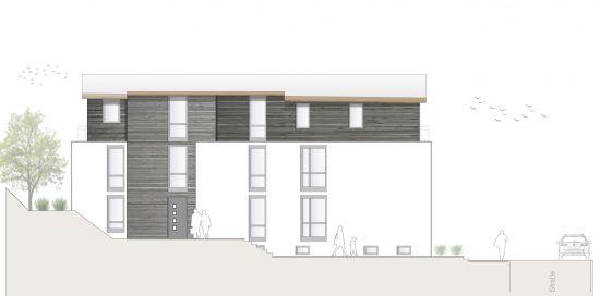 Neubauprojekt S42 - Ansicht Nord