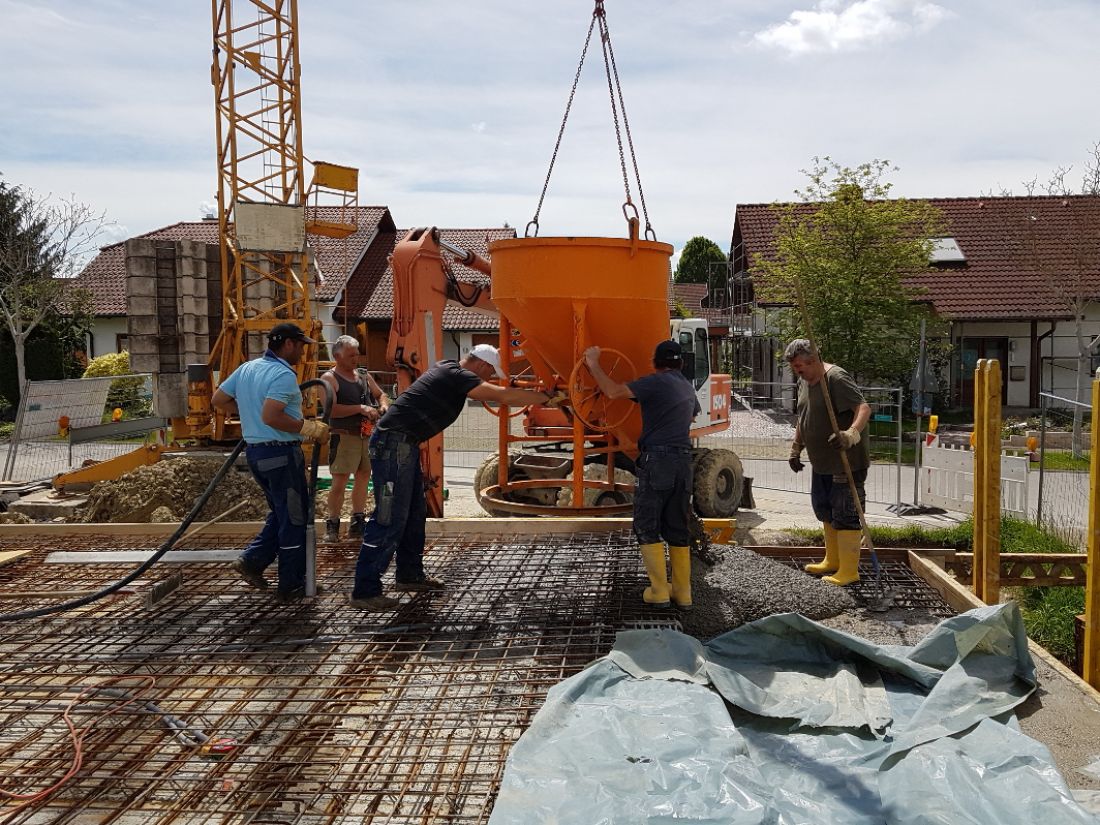 Betonieren der EG Decke - 12.05.2017