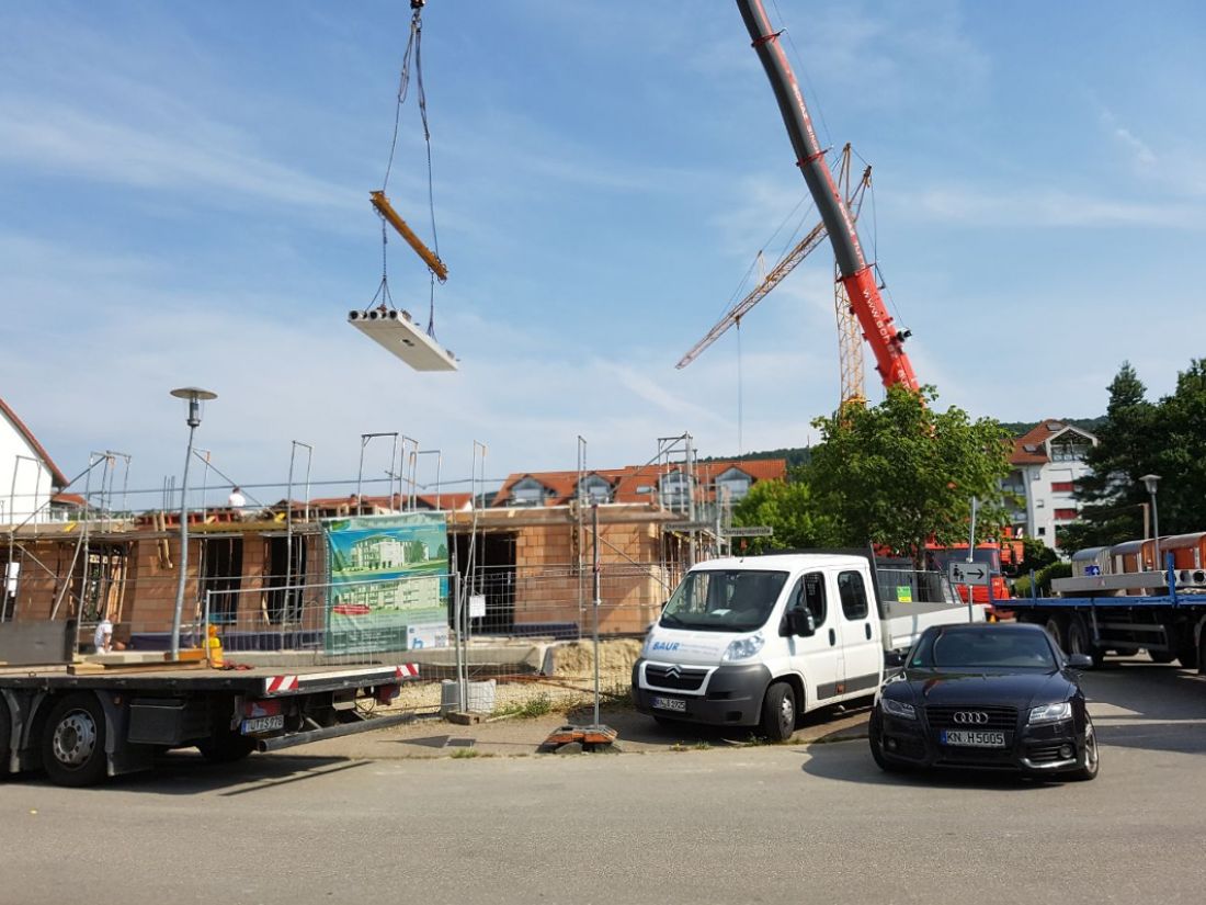Versetzen der Deckenfertigteile - 23.06.17